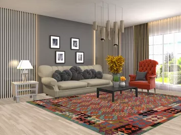 South Western Style Kilim Oriental Area Rug 8x10