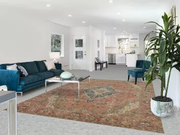 Medallion Wool Tabriz Persian Area Rug 8x11