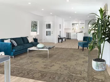 Vintage Wool Medallion Tabriz Persian Area Rug 10x12