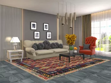 All-Over Wool Kilim Oriental Area Rug 8x10