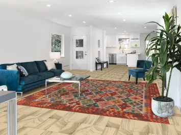 All-Over Geometric Kilim Oriental Area Rug 8x9