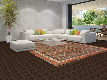 Trellis Wool Geometric Kilim Oriental Area Rug 10x13