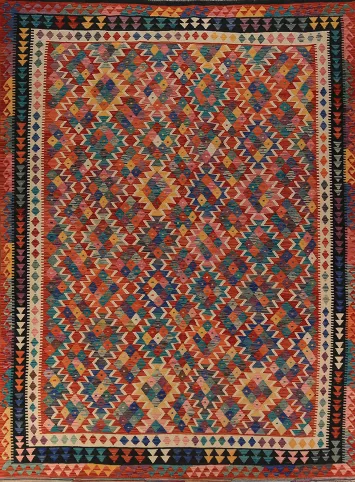 Geometric Kilim Oriental Area Rug 8x11