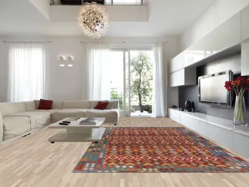 Geometric Wool Kilim Oriental Large Rug 10x16