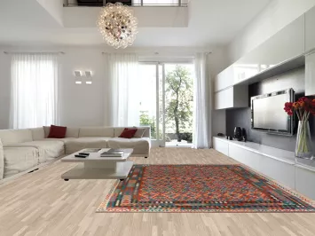 Reversible Wool Kilim Oriental Area Rug 10x13