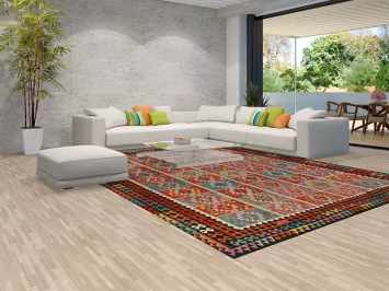 Flat Weave Wool Kilim Oriental Area Rug 10x13