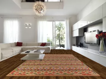 Geometric Wool Kilim Oriental Large Rug 10x16