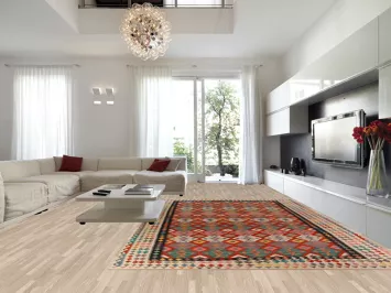 Geometric Wool Kilim Oriental Large Rug 10x16