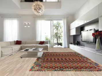 Geometric Wool Kilim Oriental Large Rug 10x16