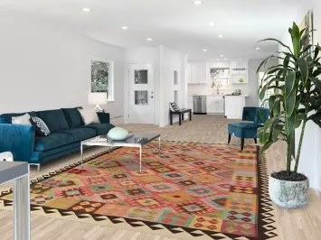 Multicolor Wool Kilim Oriental Area Rug 8x12