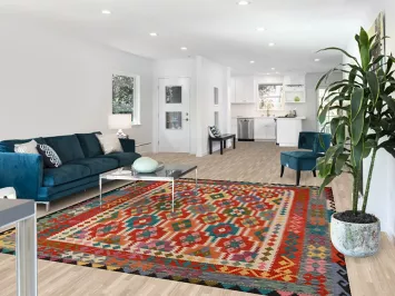 Flat Weave Wool Kilim Oriental Area Rug 8x10