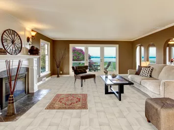 Geometric Wool Heriz Serapi Vegetable Dye Accent Rug 3x5