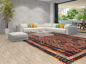 All-Over Geometric Kilim Oriental Large Rug 10x16