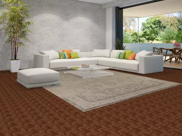 Earth Tone Wool Tabriz Persian Area Rug 10x13