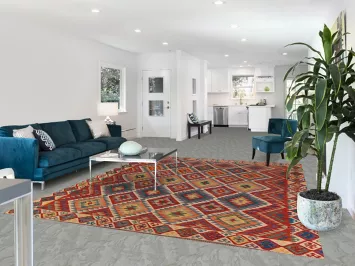 Colorful Wool Kilim Oriental Area Rug 8x10