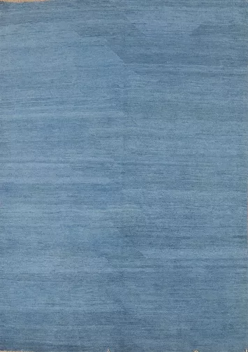 Blue Modern Wool Gabbeh Oriental Rug 5x7