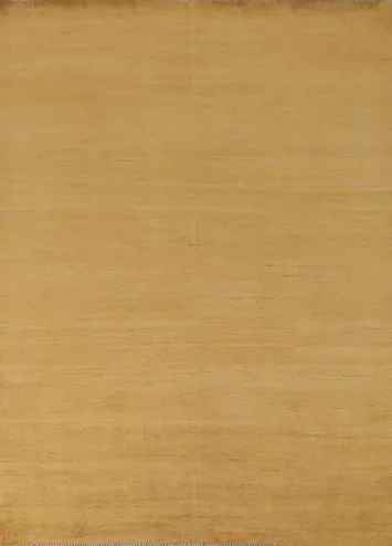 Yellow Wool Gabbeh Modern Area Rug 7x9