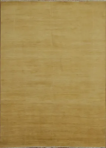 Yellow Wool Gabbeh Modern Area Rug 7x9