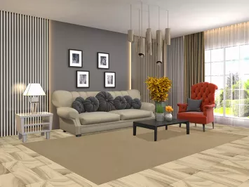 Handmade Wool Gabbeh Modern Area Rug 6x10