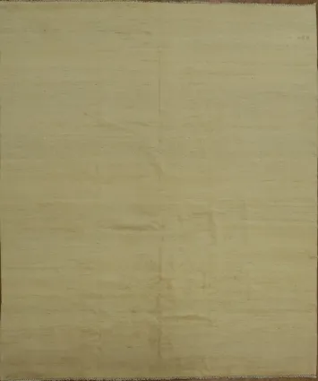 Muted Gold Wool Gabbeh Modern Area Rug 8x10