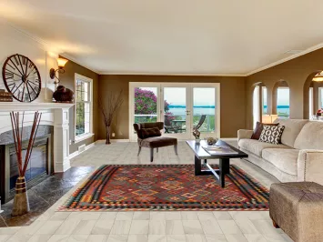 Flat Weave Wool Kilim Oriental Area Rug 8x12