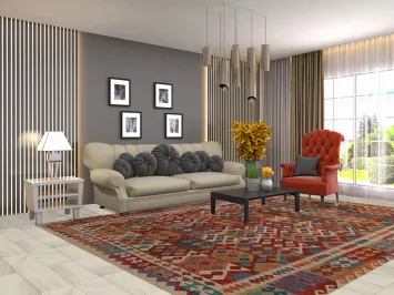 South Western Style Kilim Oriental Area Rug 8x11