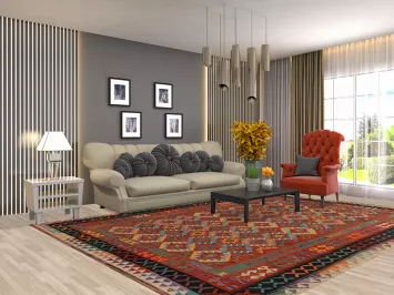 South Western Style Kilim Oriental Area Rug 8x11