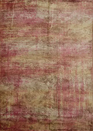 Contemporary Wool Abstract Indian Area Rug 6x8
