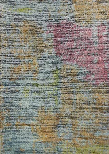 Contemporary Wool Abstract Indian Rug 5x7