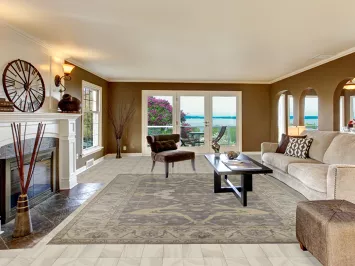 Handmade Gray Oushak Indian Area Rug 9x12