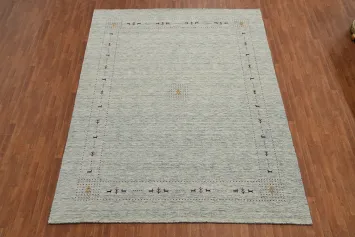 Tribal Wool Gabbeh Indian Area Rug 9x12