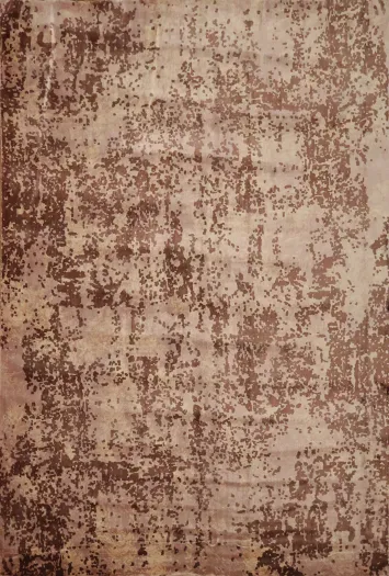 Contemporary Wool Abstract Indian Area Rug 7x10