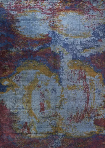 All-Over Colorful Abstract Indian Area Rug 10x13