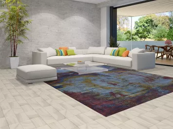 All-Over Colorful Abstract Indian Area Rug 10x13