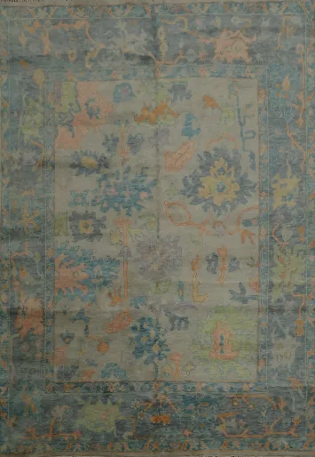 Handmade Wool Oushak Indian Area Rug 8x10