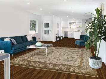 All-Over Ivory Wool Oushak Indian Area Rug 8x10