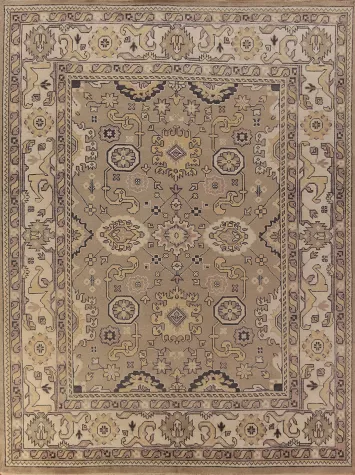 Handmade Wool Oushak Indian Area Rug 9x12