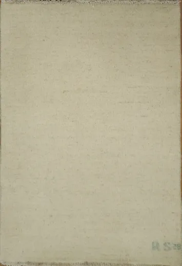 Solid Wool Gabbeh Oriental Accent Rug 2x3