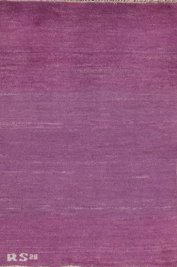 Purple Wool Contemporary Gabbeh Oriental Rug 2x3