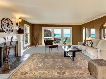 Handmade Gray Wool Oushak Indian Area Rug 9x12