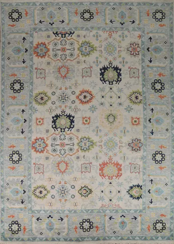 Handmade Wool Oushak Indian Area Rug 9x12