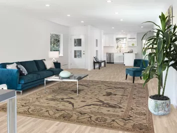 Earth Tone Wool Oushak Indian Area Rug 8x10