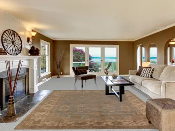 Handmade Gray Oushak Indian Area Rug 8x10