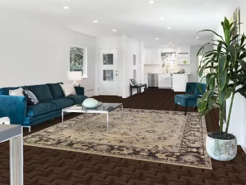 All-Over Floral Wool Oushak Indian Area Rug 8x10