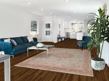 Signed Wool & Silk Tabriz Persian Area Rug 7x10