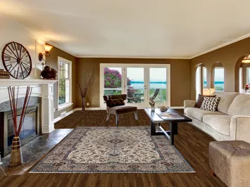 Ivory Wool Floral Nain Persian Area Rug 7x10