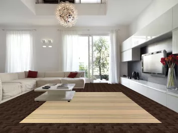 All-Over Striped Kilim Oriental Large Rug 10x14