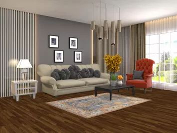 Handmade Blue Oushak Oriental Rug 4x6