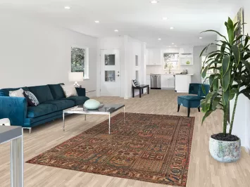 Garden Design Wool Bakhtiari Persian Area Rug 5x10