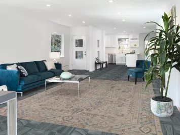 Vintage Wool Tabriz Persian Area Rug 8x11